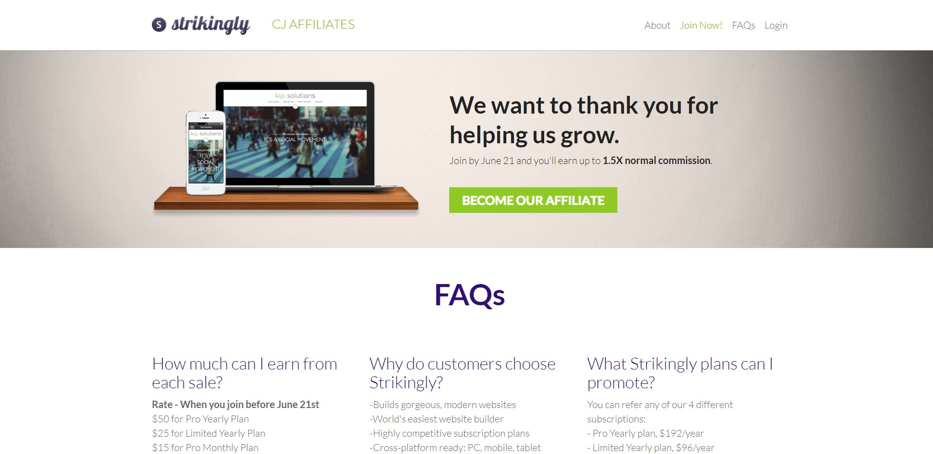 Strikingly Affiliate Program Strikingly Affiliate Program